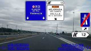 R3 Autopista Radial 3 Moratalaz  Arganda del Rey [upl. by Jojo189]