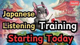 Japanese Listening Training Starting Today 【day85】languagelearning [upl. by Joelie487]