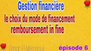 Gestion financière chapitre 3 le choix du mode de financement [upl. by Aicen]