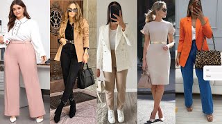 Outfits para looks para la oficina 2024 para mujer bonita [upl. by Temple]