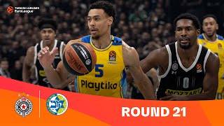 PartizanMaccabi Round 21 Highlights  202324 Turkish Airlines EuroLeague [upl. by Resor]