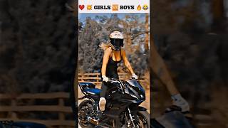 DONT MISS THE END 🤘❤🔥😂।। motovlog girlbikeriders boyriders boy girl riders shorts zx10r [upl. by Magna324]