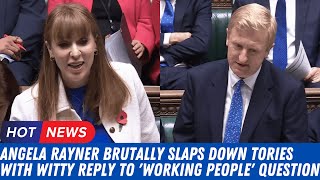 Boom Angela Rayner Brutally Slaps down Tories with witty reply to working people question [upl. by Uoliram517]