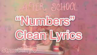 “Numbers”  Lyrics Clean  Melanie Martinez [upl. by Adev]