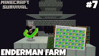 I BUILD ENDERMAN XP FARM IN MINECRAFT MINECRAFT PART7 [upl. by Mellman521]