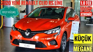 KÜÇÜK MEGANE  YENİ 2020 RENAULT CLIO RS LINE  EN DOLUSU 10 Tce 100HP XTRONİC  167000₺ [upl. by Ladnar]