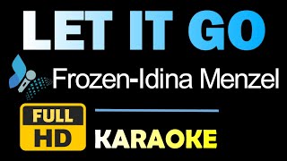 Let It Go  Frozen  Idina Menzel  Karaoke  HD Instrumental [upl. by Burnard]