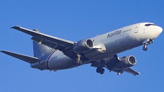 Kalitta Charters II Boeing 737405SF Landing in Minneapolis N732CK [upl. by Aryas271]