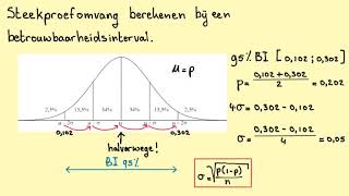 Steekproefomvang berekenen bij een betrouwbaarheidsintervalHavoA en VWOAC [upl. by Cook698]