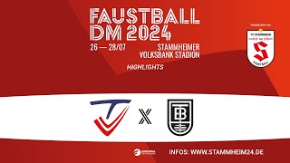 HIGHLIGHTS Faustball DM 2024  Viertelfinale 4 TV VaihingenEnz  Berliner TS [upl. by Aihpos]