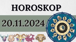 HOROSKOP FÜR 20 NOVEMBER 2024 FÜR ALLE STERNZEICHEN [upl. by Pippas]