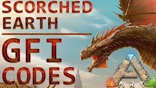 All GFI Codes  Ark Scorched Earth  Spawn Items using GFI commands  PC Xbox PS4 [upl. by Dessma77]