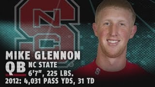 2013 NFL Draft Profile  Mike Glennon  NC State QB 3rd Round Pick  ACCDigitalNetwork [upl. by Kwarteng]