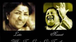 Two greats come together Lata and Nusrat [upl. by Rim]