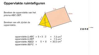 3 VMBO KGT 73 Oppervlakte ruimtefiguren [upl. by Tnecillim]