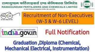 Ramagundam Fertilizers And Chemicals LimitedRFCL Recruitment  Graduate  Diploma  BSc JEAIV [upl. by Wainwright]