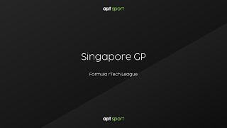 Singapore GP  Quali  Formula rTech  APT Sport [upl. by Napier]