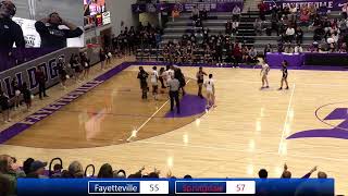 Battle of The Bulldogs Fayetteville Vs Springdale 6A West Girls Arkansas Basketball [upl. by Dranrev]