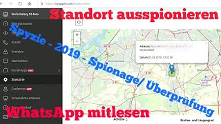 HANDY ORTEN  HANDY AUSSPIONIEREN  MIT SPYZIE 2019 APP [upl. by Halley]