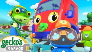 Baby Trucks Race Pit Stop Competition  Geckos Garage  Trucks For Children  Cartoons For Kids [upl. by Itaws107]