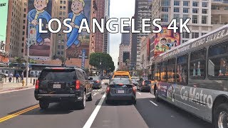 Driving Downtown  Los Angeles 4K  USA [upl. by Goodkin583]