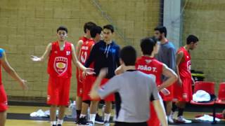 Basquetebol VSC Guimarães  GDB Leça Sub18 FEV2017 [upl. by Noslrac53]