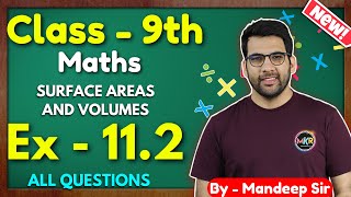 Class  9th Ex  112 Q1 to Q9 Surface Areas and Volumes Class 9 Math New NCERT CBSE GREENBoard [upl. by Delle360]