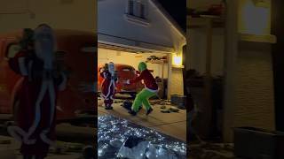 The Grinch STOLE Santa christmas grinch decoration short decoratinghome funny trending [upl. by Lossa]