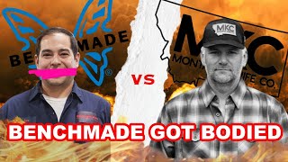 🔪Knife Fight Benchmade SUES Montana Knife Company 🚔  MKC Fights back💥 [upl. by Aerdnod688]