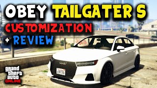 Obey Tailgater S Customization  Review  GTA Online [upl. by Abner]