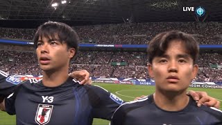 Japan vs China National Anthem  FIFA World Cup 2026 Asian Qualifiers [upl. by Argus677]