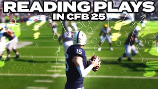 Former NFL QB teaches you HOW TO READ PLAYS in CFB 25💡 [upl. by Aleibarg]