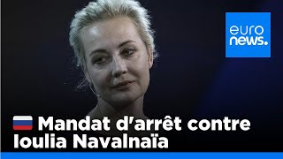 La Russie émet un mandat darrêt contre Ioulia Navalnaïa la veuve d’Alexeï Navalny  euronews 🇫🇷 [upl. by Ynnaf]