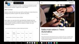 Nova lista de carros Uber confort 2025 Sai Sandero volta Voyage prisma e Joy plus [upl. by Elsworth]