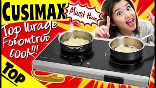 CUSIMAX Double Burner Review 1800W Portable Electric Hot Plate [upl. by Esilrac742]