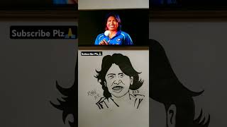 Jhulan Goswami🏏 Drawing🎨🖌 rcb cricketlover jhulangoswami viralshort art drawing rahulbrart [upl. by Kylander]