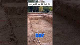 Fiberglass Pool Installation pt1 fiberglasspoolinstallation construction luxury pool [upl. by Aninotna974]