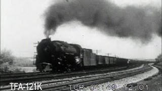 Steam Locomotives In Action on the Pennsylvania 1954 [upl. by Annoyk]