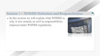 GHS WHMIS 2015 Online Course Preview [upl. by Beker]