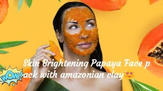 This Skin Brightening Anti Aging Papaya Face Pack will blow your mind🍋🏵️🙆 skincare antiagingpack [upl. by Jammin896]