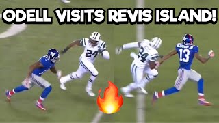 Odell Beckham Jr Vs Darrelle Revis 🔥 OBJ visits Revis Island WR vs CB Matchup OBJ highlights [upl. by Pozzy]