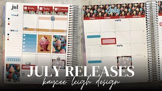 July Sticker Releases  Planner amp Budget Stickers  NEW Weekly Kit amp Softbound Planner Stickers [upl. by Aynotel403]