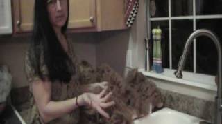 HOW TO WASH ALPACA FLEECEFIBER PART ONE [upl. by Gotthelf]