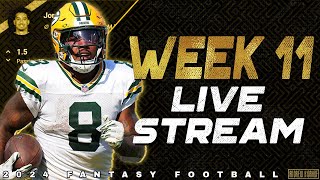 Week 11 Live Stream QampA  2024 Fantasy Football [upl. by Duvall]