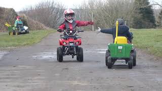 Tractors For Kids Quad Bikes For Kids John Deere towing trailers [upl. by Westley]