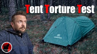 Torrential Rain Challenge  Evaluating a Stealth Camping Tents Waterproofness  Winterial Bivy Tent [upl. by Creight490]