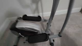 Sunny Health amp Fitness Legacy Stepping Elliptical Machine Total Body Cross Trainer Review [upl. by Atrahc602]