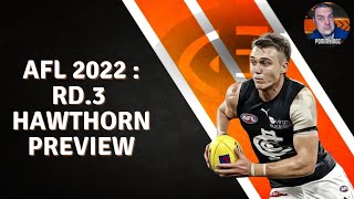 AFL 2022 Season  Round 3  Carlton vs Hawthorn Preview [upl. by Chryste]