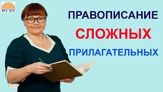 Задание 6 Правописание сложных прилагательных ОГЭ Русский язык [upl. by Jaylene]