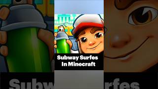 Subway Surfes In Minecraft 👌 minecraft minecraftgameplay game memes minecraftgaming english [upl. by Eihs324]